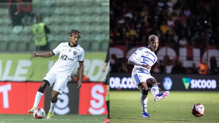 scarpa x matheus pereira (FotoS: Pedro Souza/Atlético e Gustavo Aleixo/Cruzeiro)