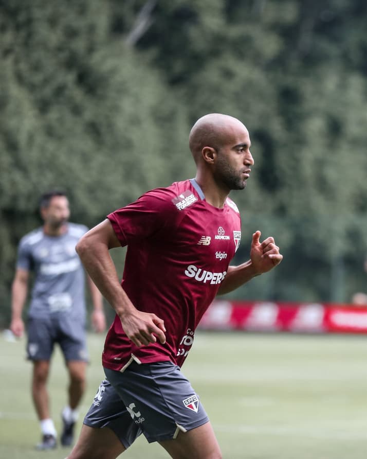 Lucas Moura desfalcou o São Paulo contra o Fortaleza (Foto: Erico Leonan / São Paulo FC)