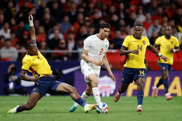 Alan Minda pelo Equador (Photo by Oscar DEL POZO / AFP)