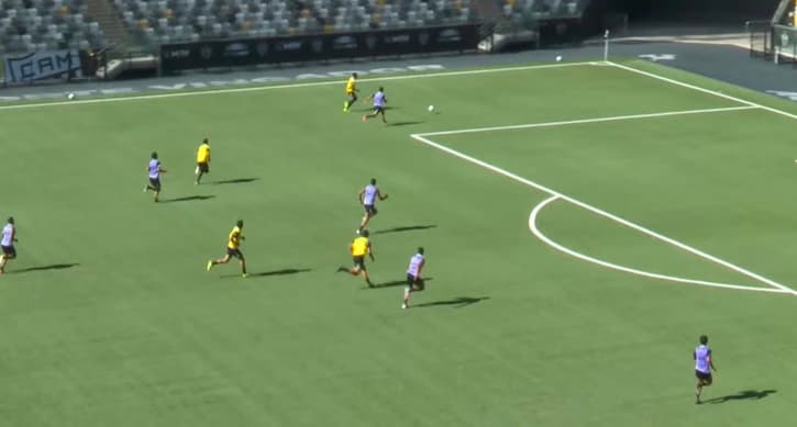 Jogo treino Atlético (reprodução Galo TV)