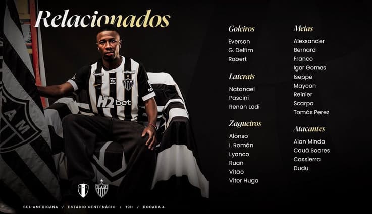 Relacionados Juventud x Atlético (reprodução Atlético)