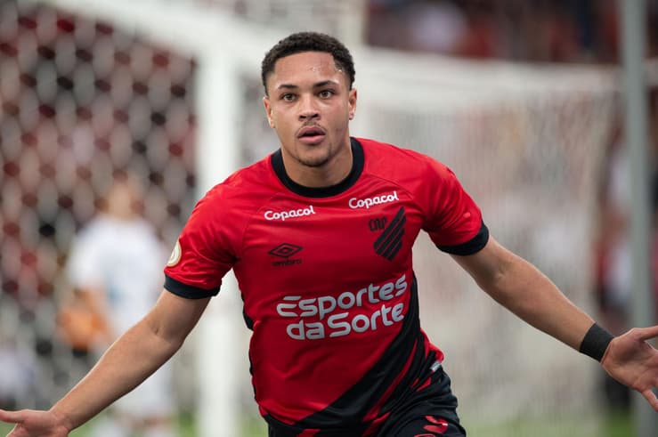 Partida entre Athletico Paranaense e Gremio - Vitor Roque