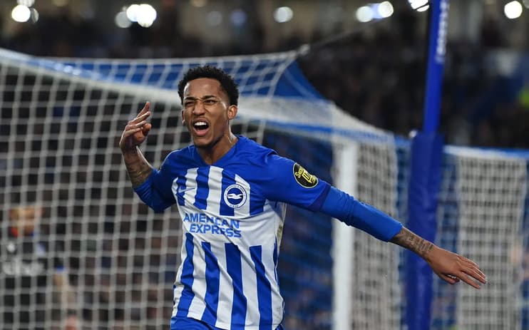 João Pedro comemorando gol pelo Brighton (Foto: Glyn Kirk/AFP)