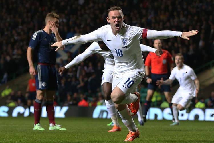 Wayne Rooney - Escócia x Inglaterra (Foto: Ian Macnicol/AFP)