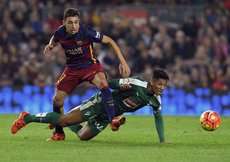 Munir vem tendo oportunidades como titular do Barça (Foto: Lluis Gene / AFP)