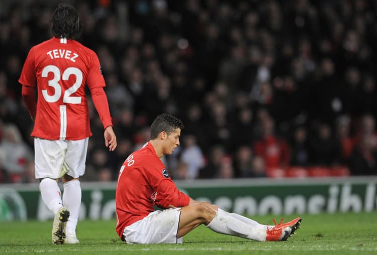 Cristiano Ronaldo e Tévez fizeram sucesso juntos pelo Manchester United
