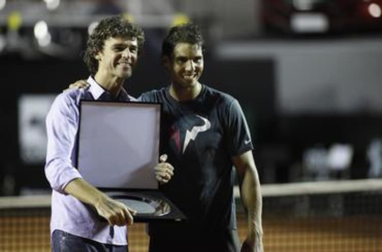 Guga Kuerten e Rafael Nadal Rio Open 2014
