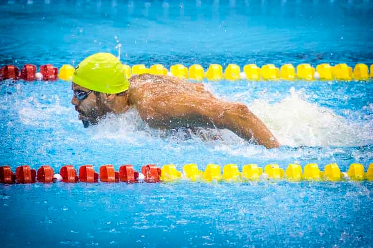 O nadador paralímpico André Brasil