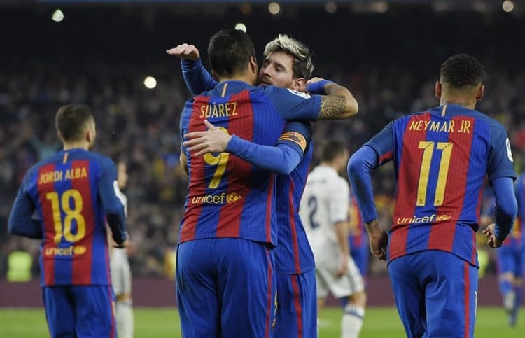 Suárez e Messi - Barcelona x Real Madrid