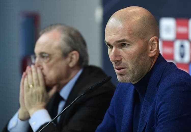 Zidane e Florentino Pérez - Real Madrid