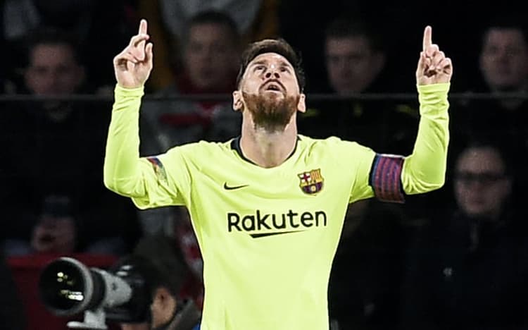 PSV x Barcelona - Messi