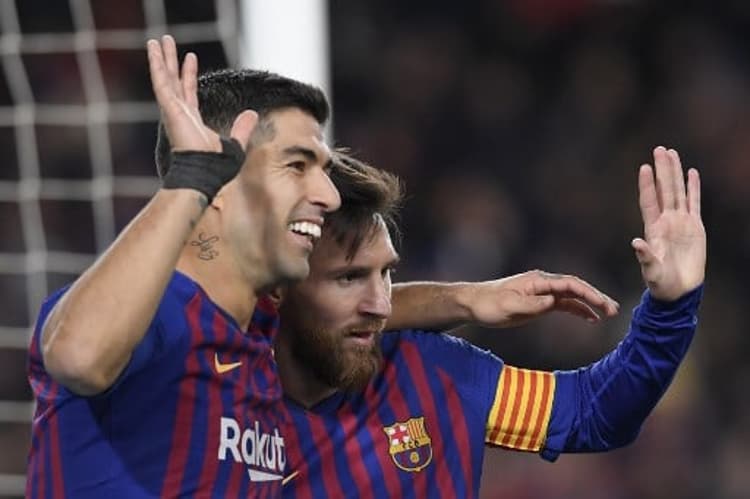 Suárez e Messi - Barcelona x Sevilla