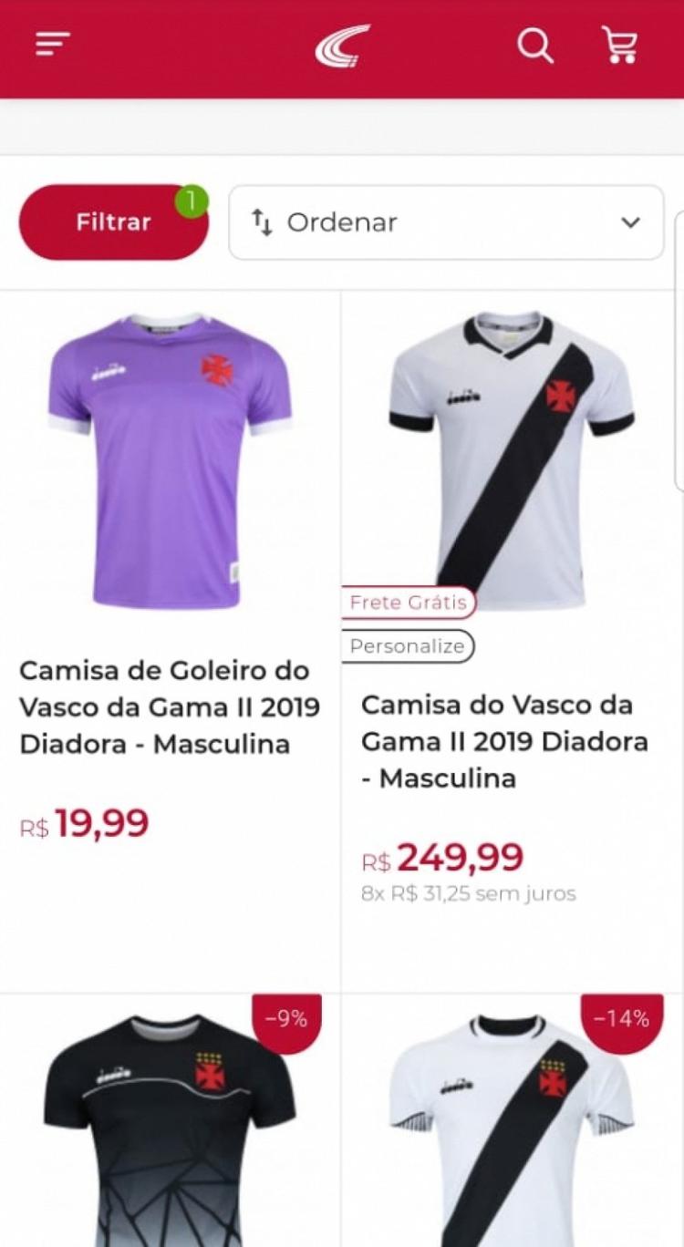 Camisa Vasco - Centauro