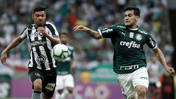 Botafogo x Palmeiras Igor Cassio e Goméz