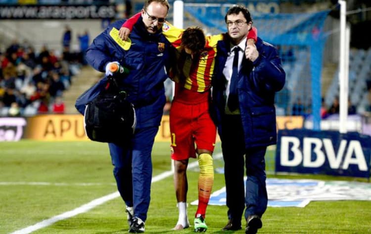Neymar machucado Barcelona