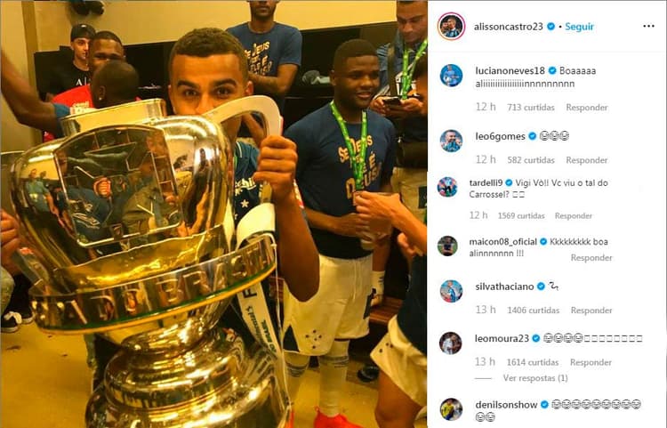 Comentários Instagram - Alisson (Grêmio)
