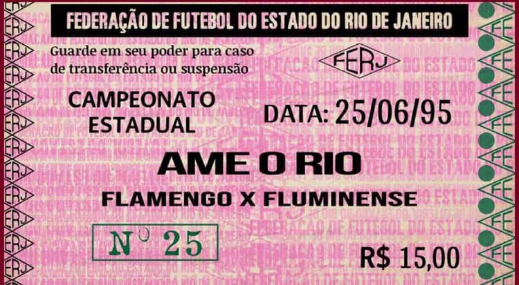 Ingresso Final Carioca 95