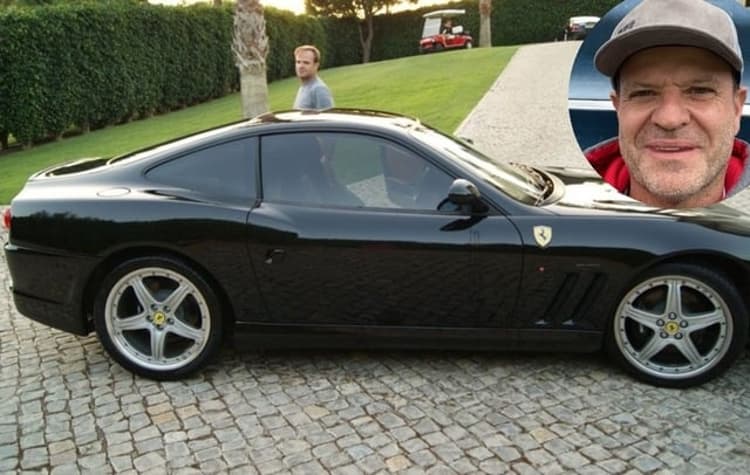Barrichello e sua nova Ferrari
