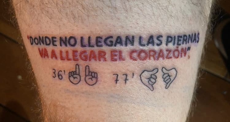 Amigos tatuam frase de Crespo, treinador do São Paulo