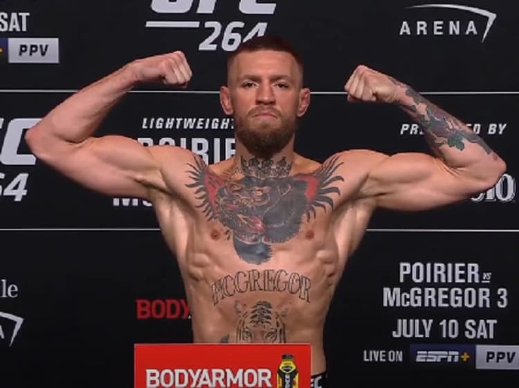 McGregor estará em ação na trilogia contra Poirier no UFC 264 (Foto: Reprodução/YouTube)