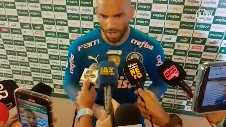 Palmeiras x São Paulo - Weverton zona mista
