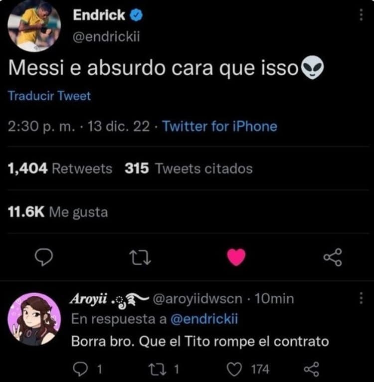 Endrick e Messi