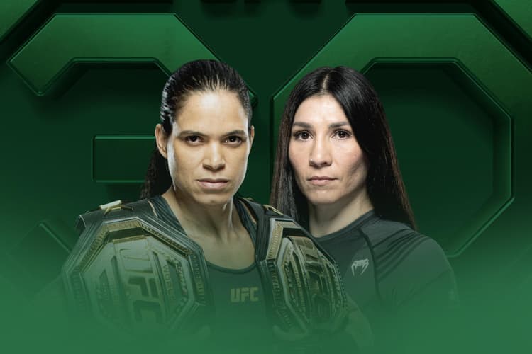 Amanda Nunes (esq.) e Irene Aldana, protagonistas do UFC 289 (Foto: Reprodução)
