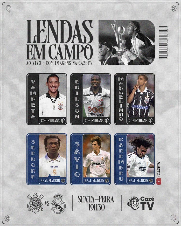 Corinthians 2000 x Lendas Real Madrid