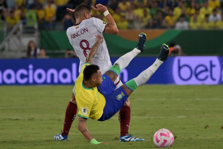 Neymar não conseguiu bater recorde contra a Venezuela pelas Eliminatórias