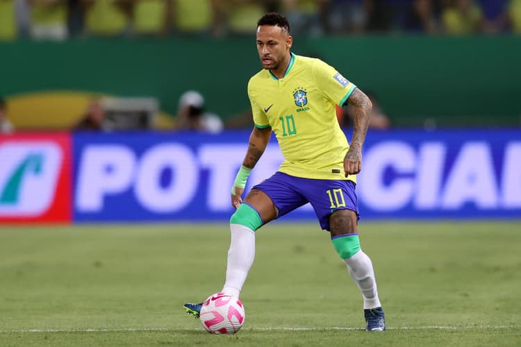 Neymar. Brasil x Venezuela em Cuiabá pelas Eliminatórias 2026. Foto:Vitor Silva/CBF