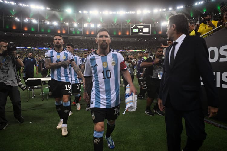 Messi - Brasil x Argentina briga