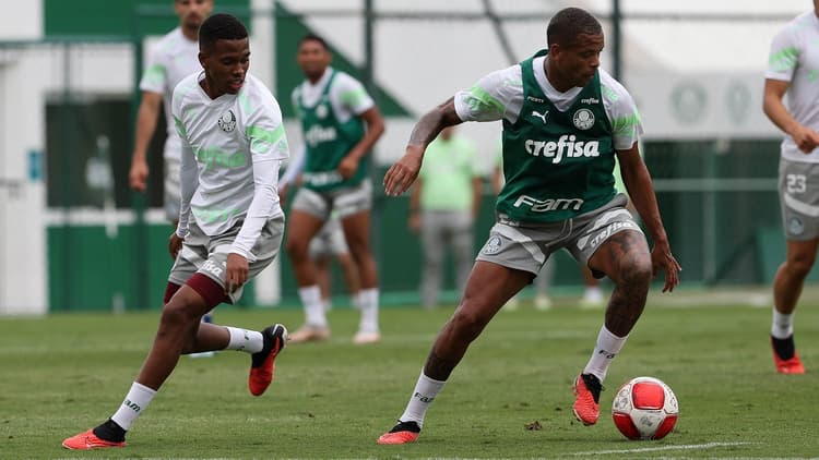 Palmeiras treino Caio Paulista e Estêvão