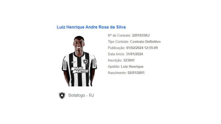 Luiz Henrique - Botafogo BID