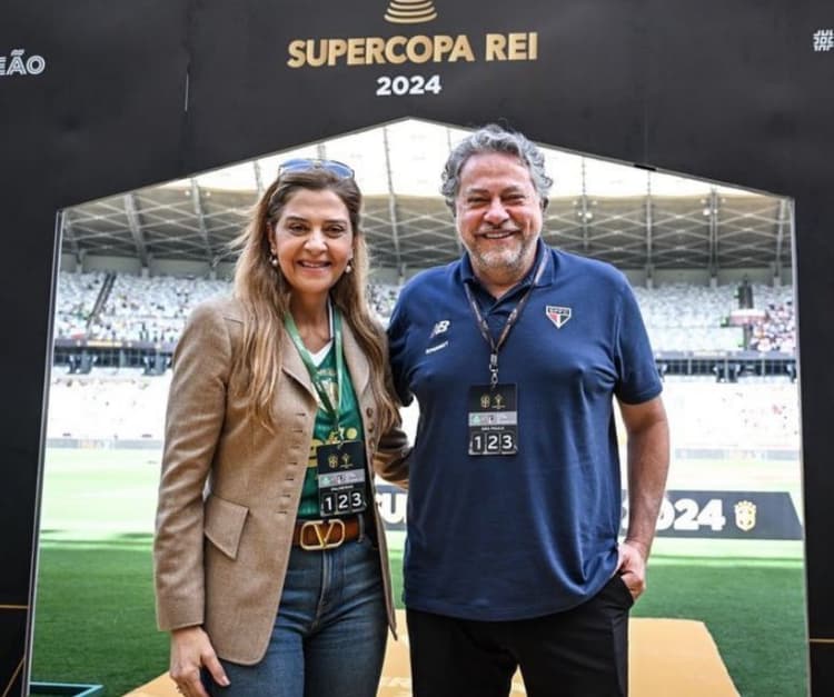 Leila Pereira e Julio Casares - Palmeiras e São Paulo
