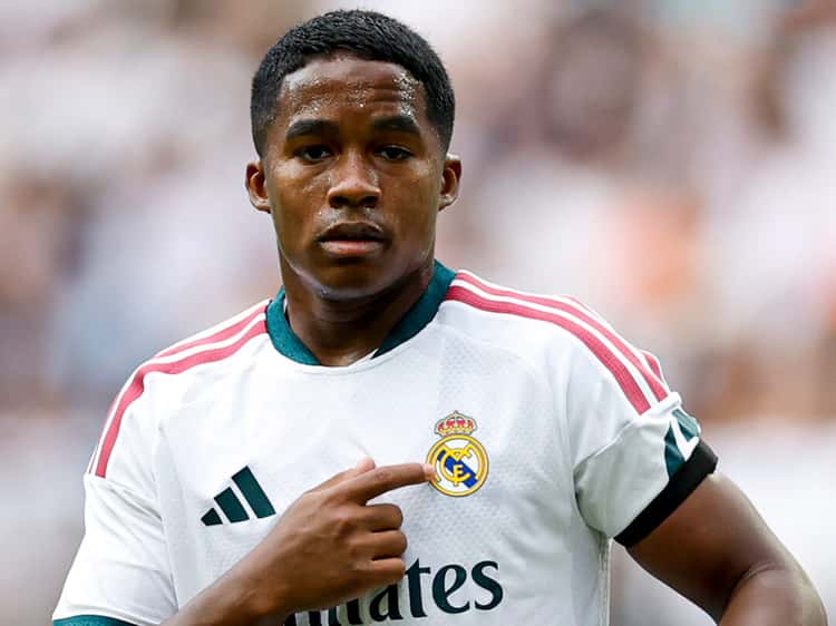 Atuação de Endrick repercute na imprensa espanhola (Foto: X/@realmadrid)