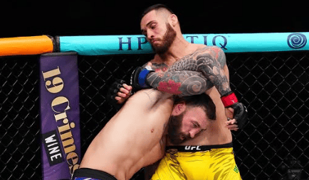 Paul Craig x Rodolfo Bellato no UFC Atlanta (foto: Instagram UFC)