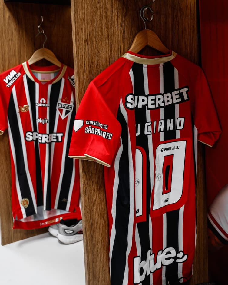 São Paulo camisa II. (Foto:Rubens Chiri / São Paulo FC)