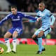 Eden Hazard e Fernando - Chelsea x Manchester City (Foto: Ian Kington/AFP)