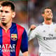 Montagem - Barcelona x Real Madrid Messi x Cristiano Ronaldo