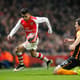 Alexis Sanchez e Harry Maguire - Arsenal x Hull City (Foto: Ian Kington/AFP)