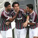 Fluminense x Figueirense - Gum e Jean comemoram com Fred (Foto: Paulo Sergio/Lancepress)