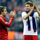 Bayern de Munique x Arsenal - Liga dos Campeões - Philipp Lahm e Thomas Mueller (Foto: Odd Andersen/AFP)