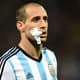 Pablo Zabaleta - Holanda x Argentina (Foto: Pedro Ugarte/AFP)