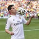 Apresentação de James Rodriguez no Real Madrid (Foto: Pierre-Philippe Marcou/ AFP)
