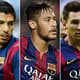 Suárez x Neymar x Messi - Barcelona (Fotos: AFP)