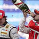 Felipe Massa venceu GP do Brasil de 2008, mas viu Lewis Hamilton ser campeão no fim (AFP PHOTO / MAURICIO LIMA)