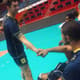Lucas Lóh e Lucarelli na Seleção Brasileira (Foto:Divulgação/CBV)