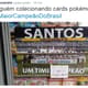 Alecsandro ironizou pôster de "campeão" do Santos (Foto: Divulgação)