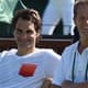 Federer com Stefan Edberg. Crédito: Divulgação