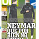 Capa do Olé desta quarta-feira fala da lesão de Neymar (Foto: Reprodução)